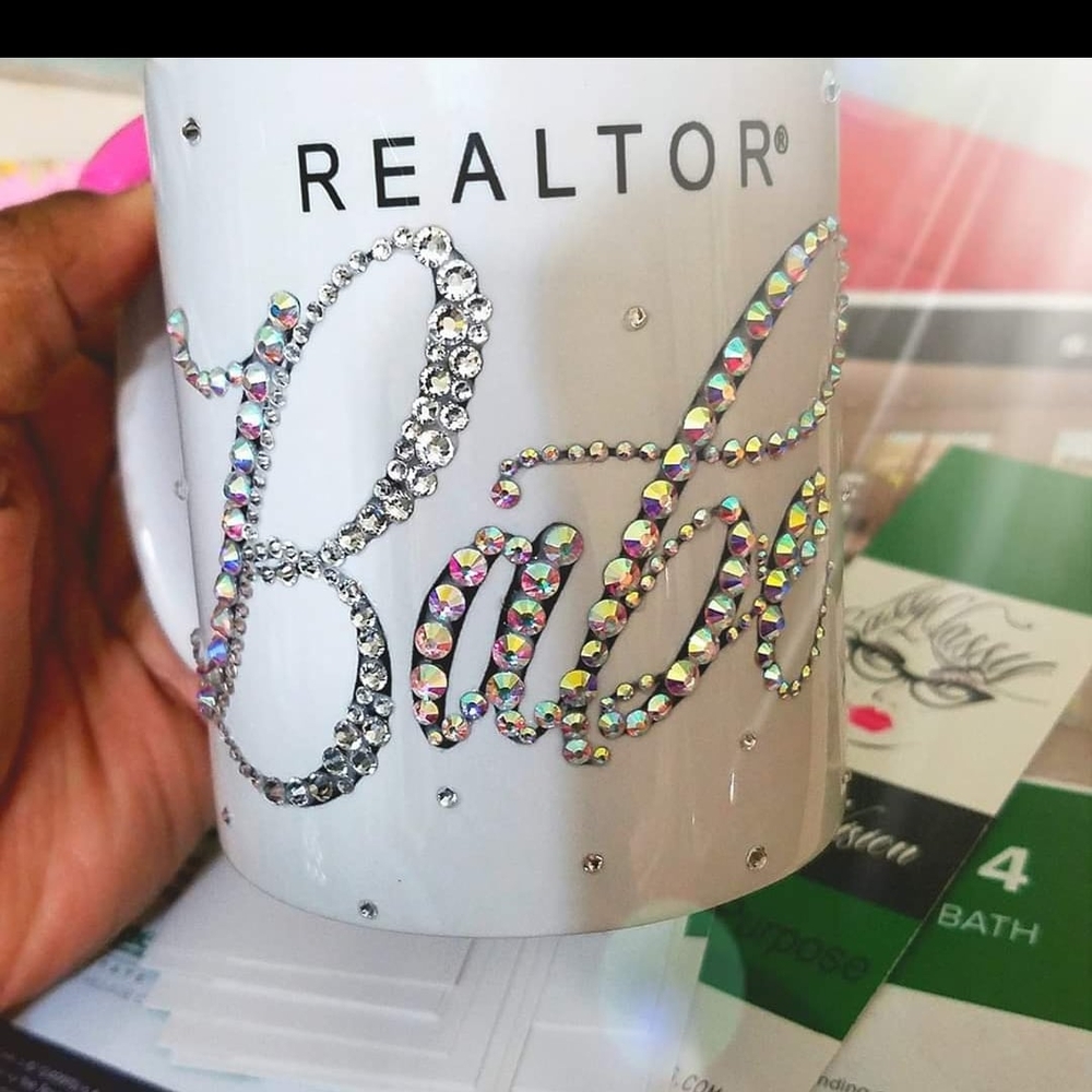 Realtor Babe Rhinestone Mug